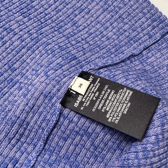 NWT Isabel Marant Zael lavender midi knit dress 36 - Picture 7 of 11